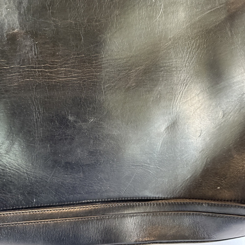 Z Spoke Zac Posen Black Leather Briefcase - Picture 3 of 15